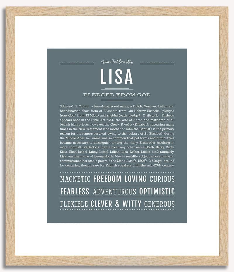 Lisa | Name Art Print