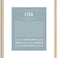 Lisa | Name Art Print