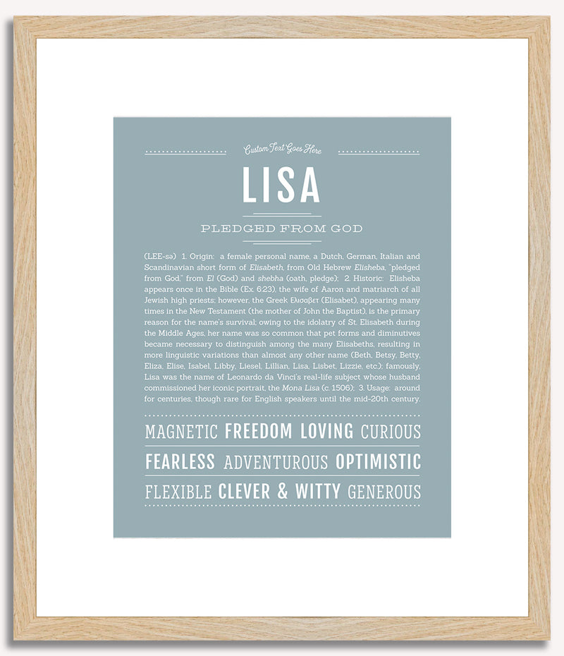 Lisa | Name Art Print