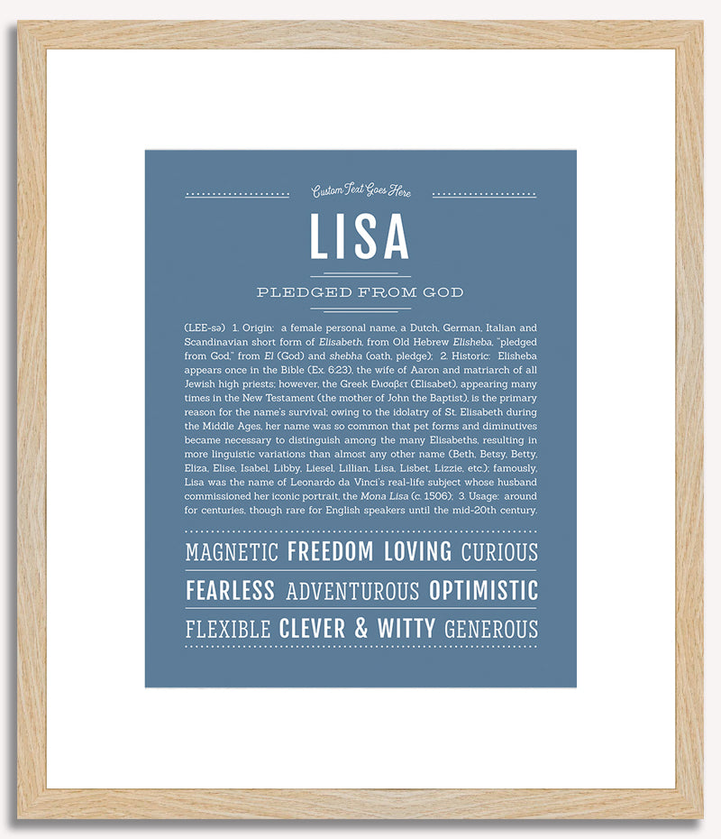 Lisa | Name Art Print