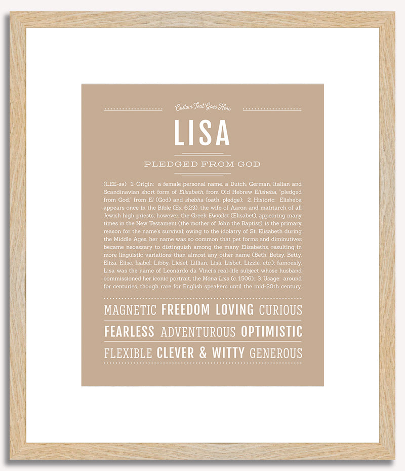 Lisa | Name Art Print