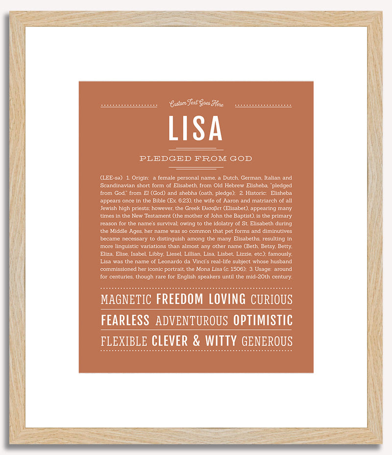 Lisa | Name Art Print