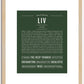 Liv | Name Art Print