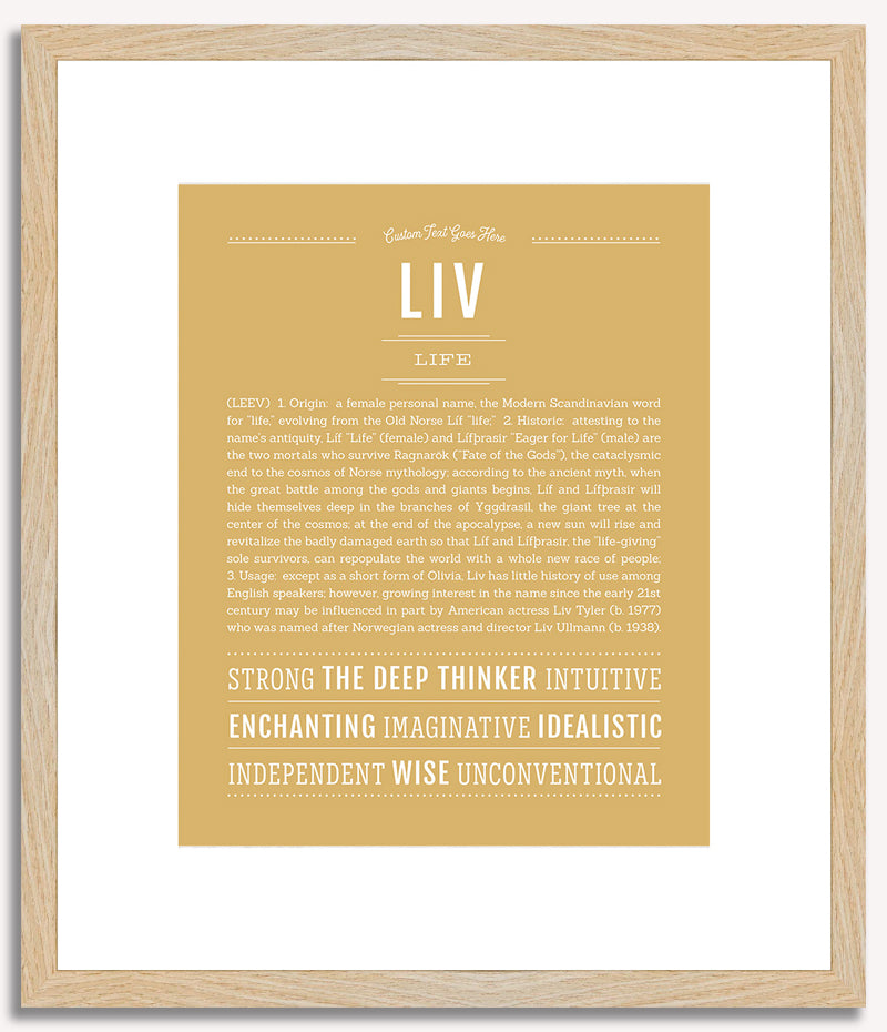 Liv | Name Art Print