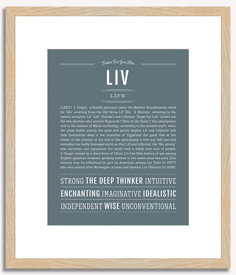 Liv | Name Art Print