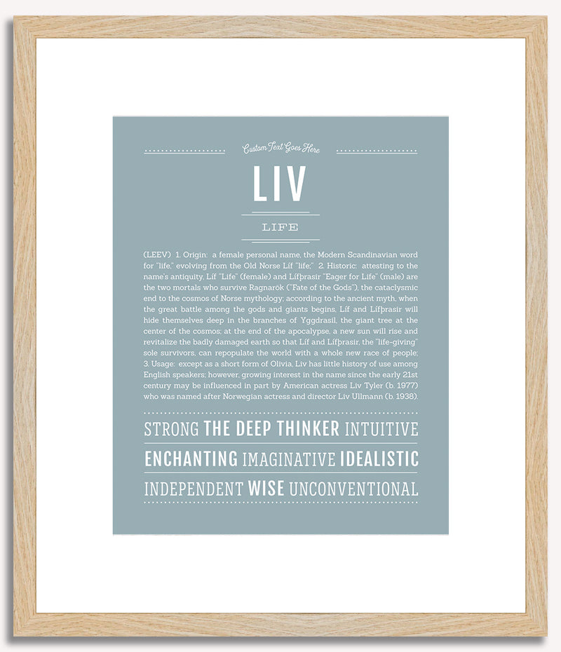 Liv | Name Art Print