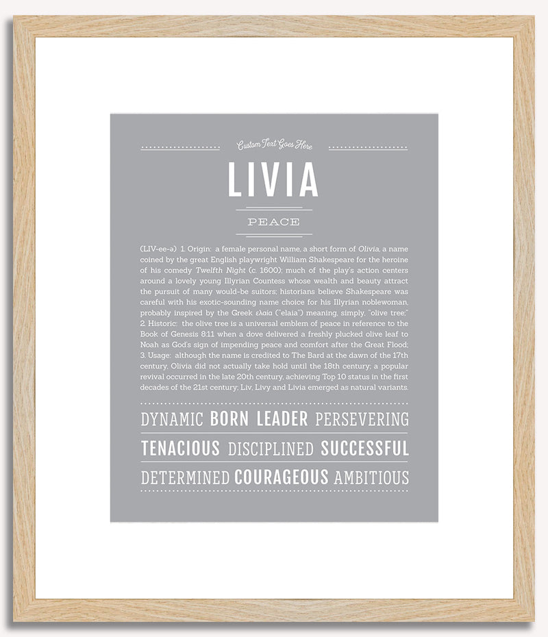 Livia | Name Art Print