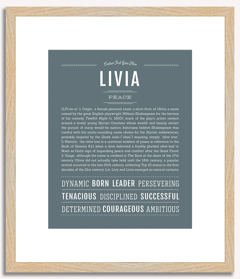 Livia | Name Art Print