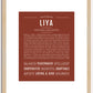 Liya | Name Art Print