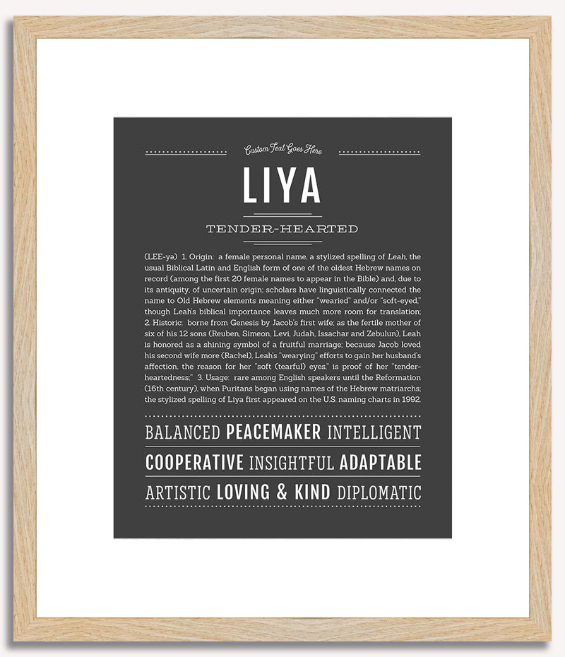 Liya | Name Art Print