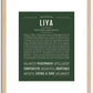 Liya | Name Art Print