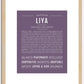 Liya | Name Art Print