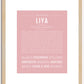 Liya | Name Art Print