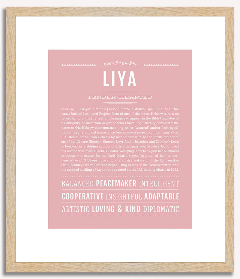 Liya | Name Art Print