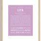 Liya | Name Art Print