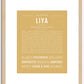 Liya | Name Art Print