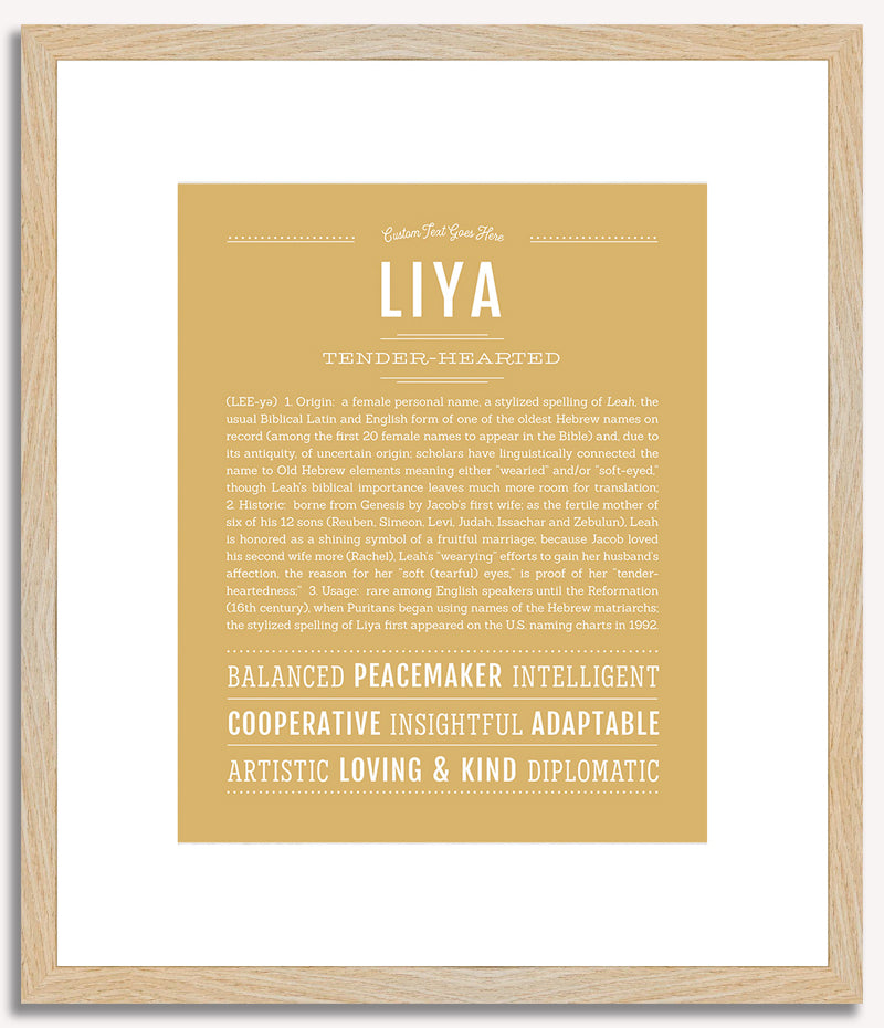 Liya | Name Art Print