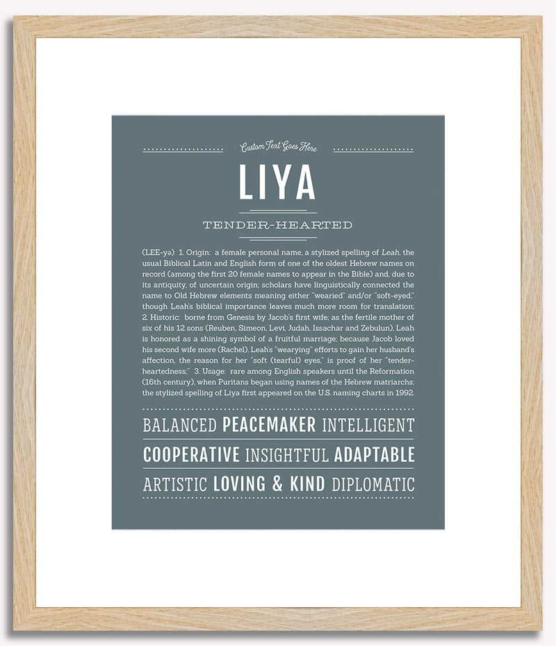 Liya | Name Art Print