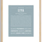 Liya | Name Art Print