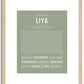 Liya | Name Art Print