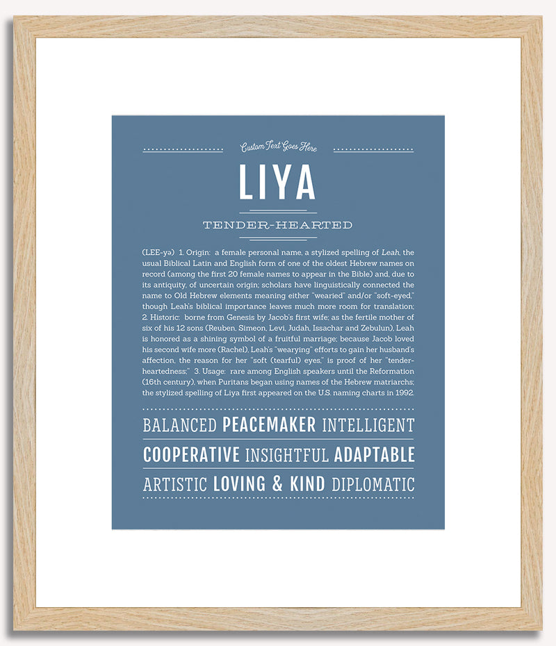 Liya | Name Art Print