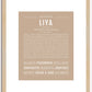 Liya | Name Art Print