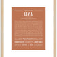 Liya | Name Art Print