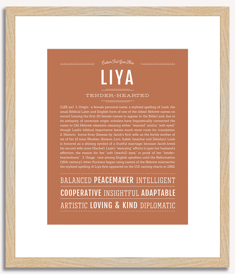 Liya | Name Art Print