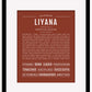 Liyana | Name Art Print