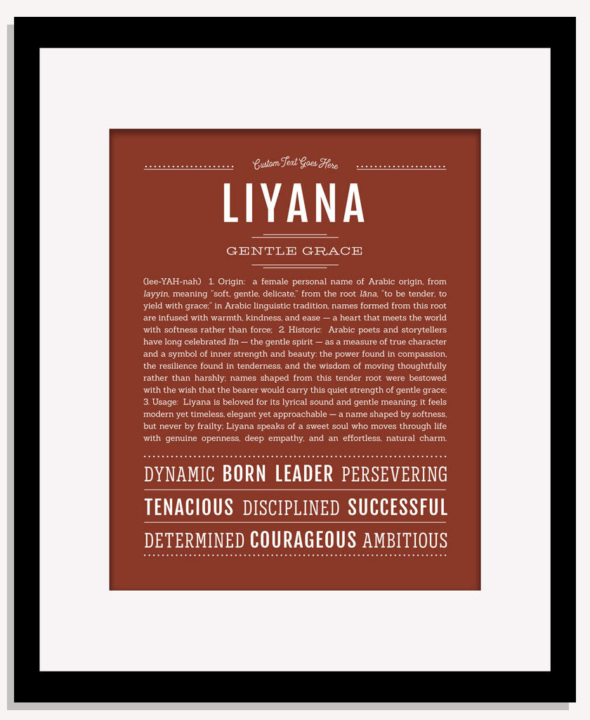 Liyana | Name Art Print