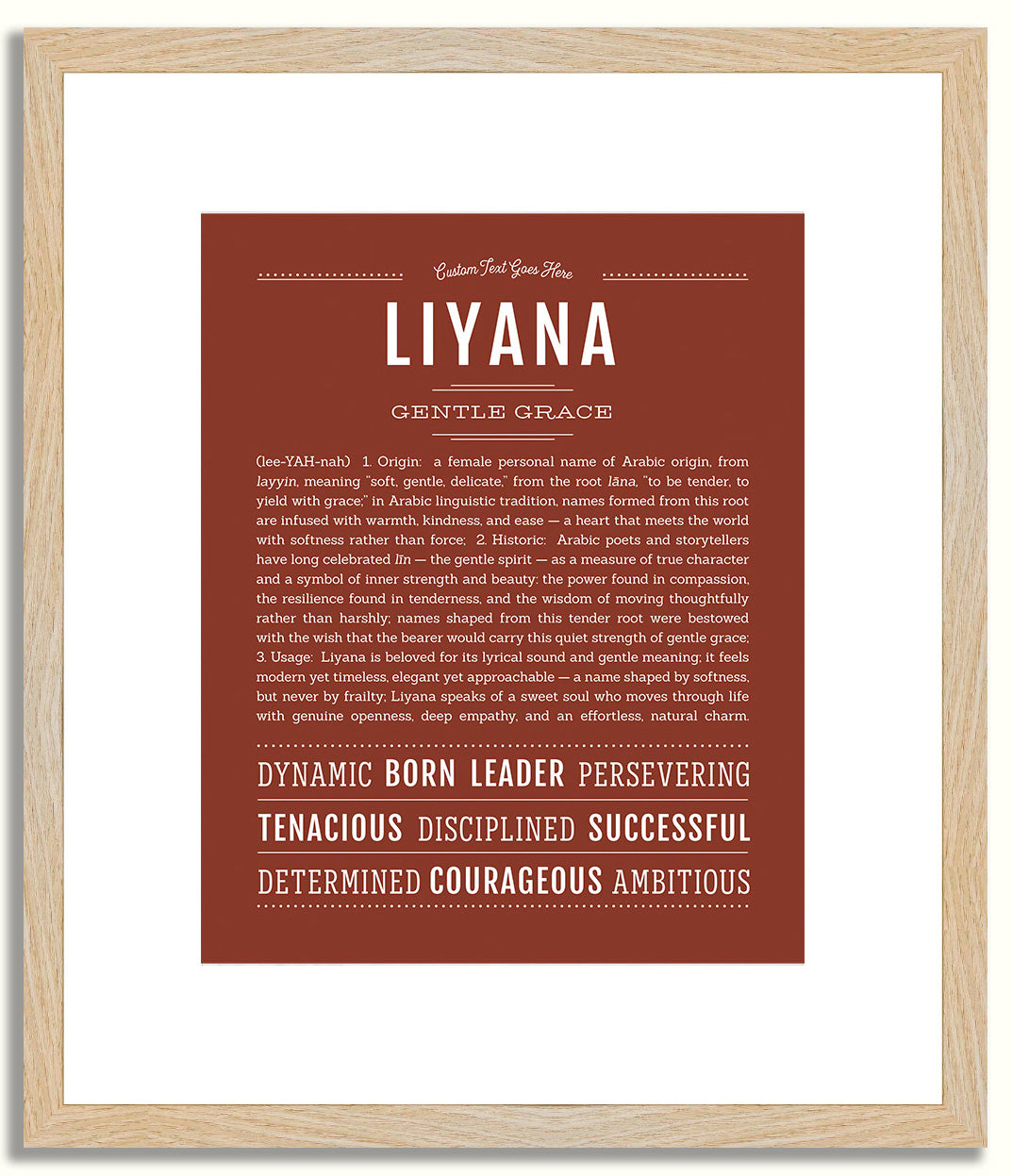 Liyana | Name Art Print