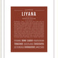 Liyana | Name Art Print