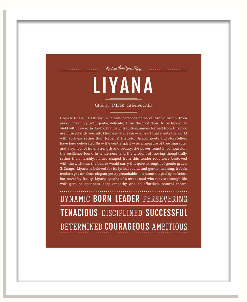 Liyana | Name Art Print