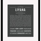 Liyana | Name Art Print