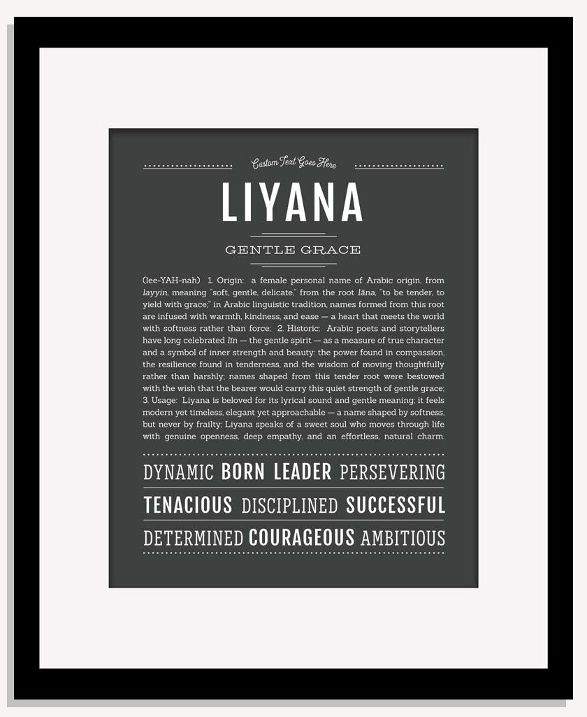 Liyana | Name Art Print