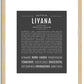Liyana | Name Art Print