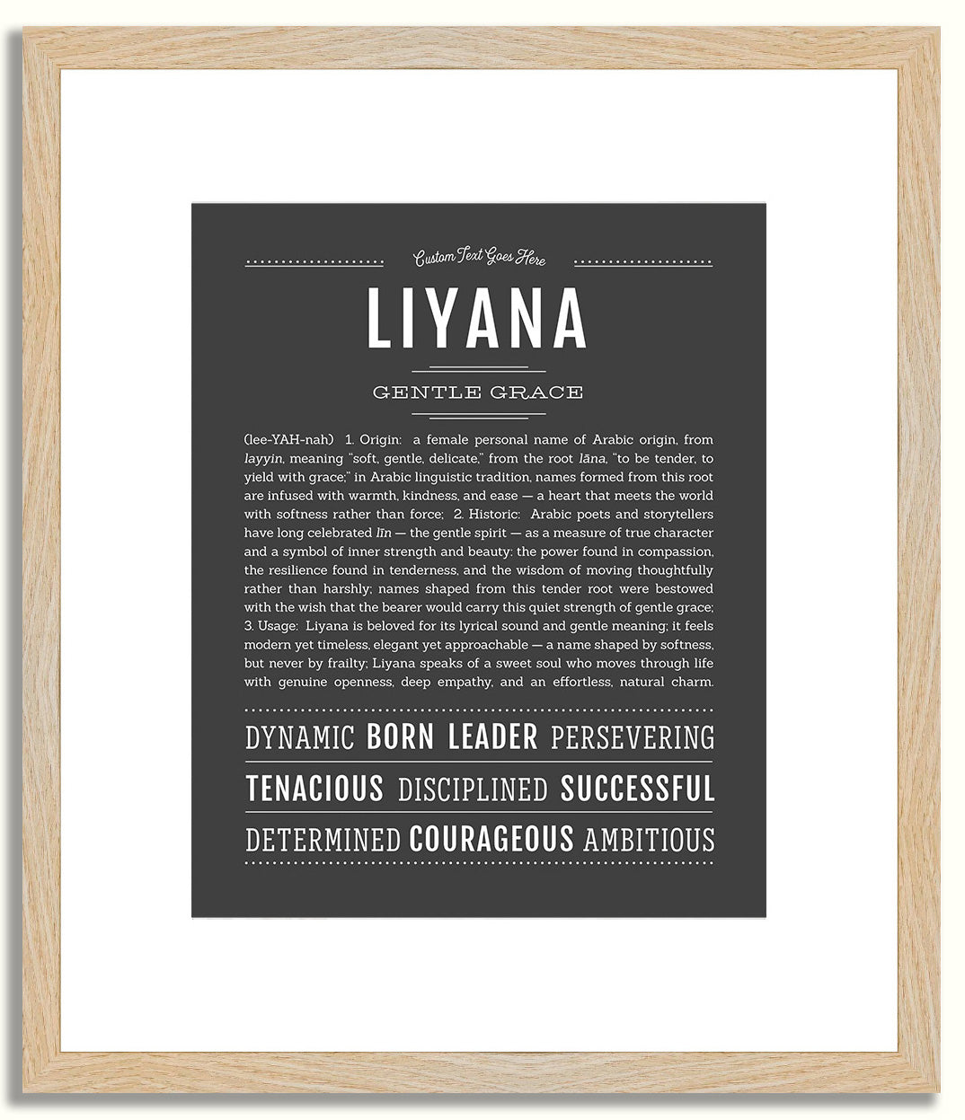 Liyana | Name Art Print