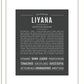 Liyana | Name Art Print
