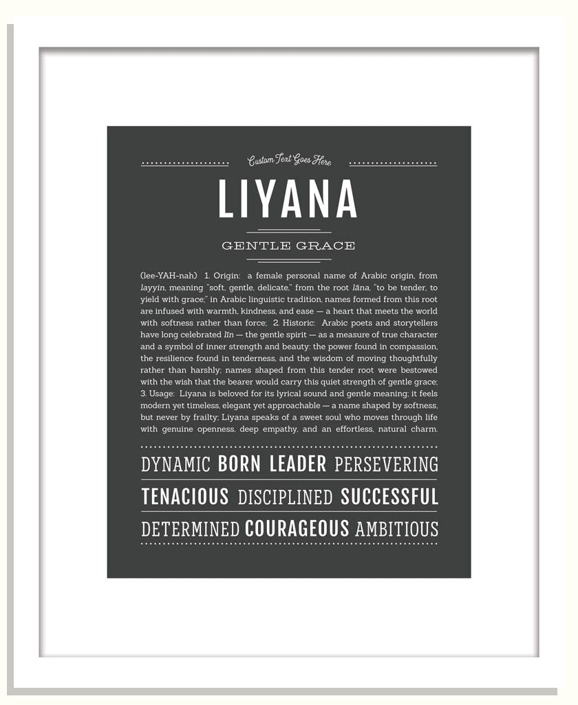 Liyana | Name Art Print