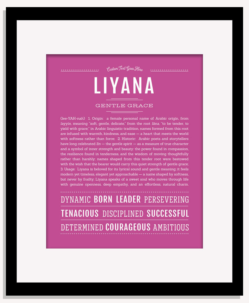Liyana | Name Art Print