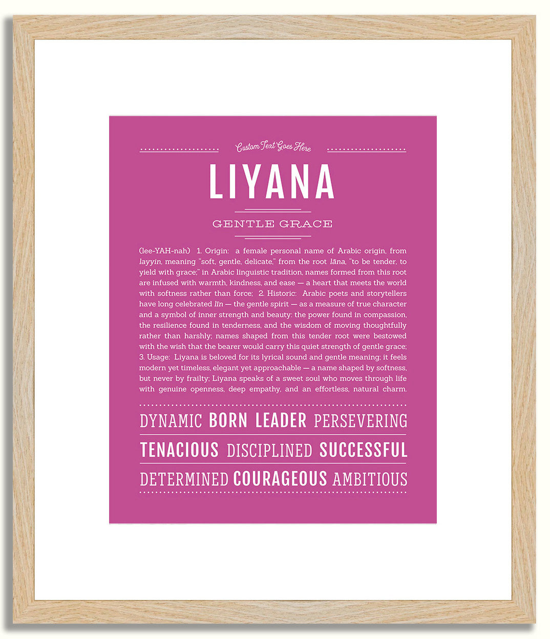 Liyana | Name Art Print