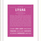 Liyana | Name Art Print
