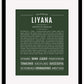 Liyana | Name Art Print