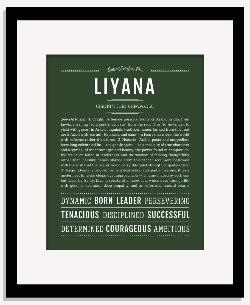 Liyana | Name Art Print