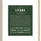 Liyana | Name Art Print