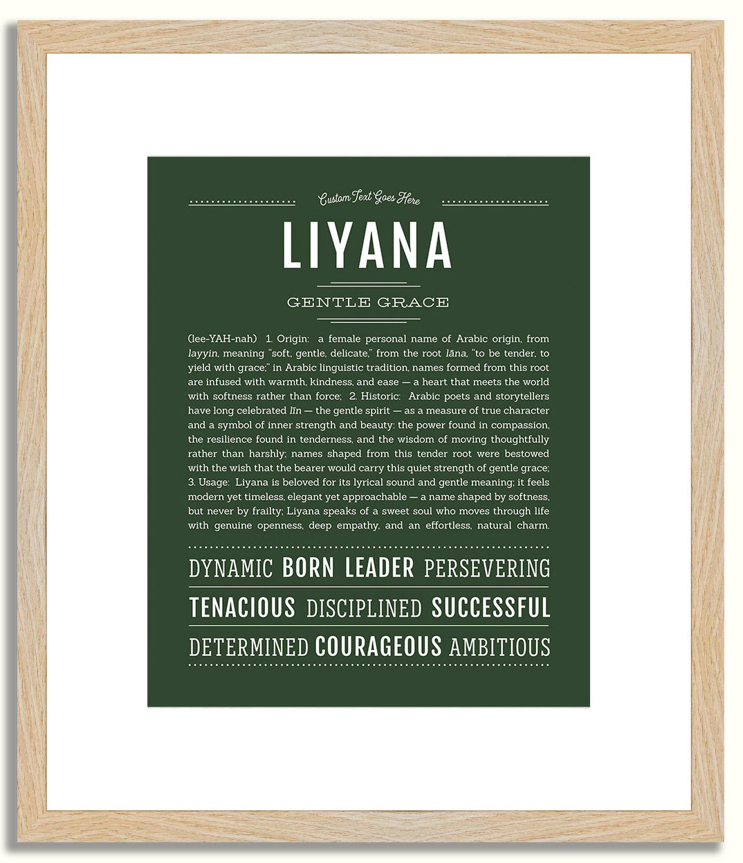 Liyana | Name Art Print
