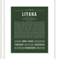 Liyana | Name Art Print