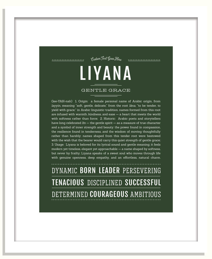 Liyana | Name Art Print