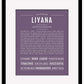 Liyana | Name Art Print