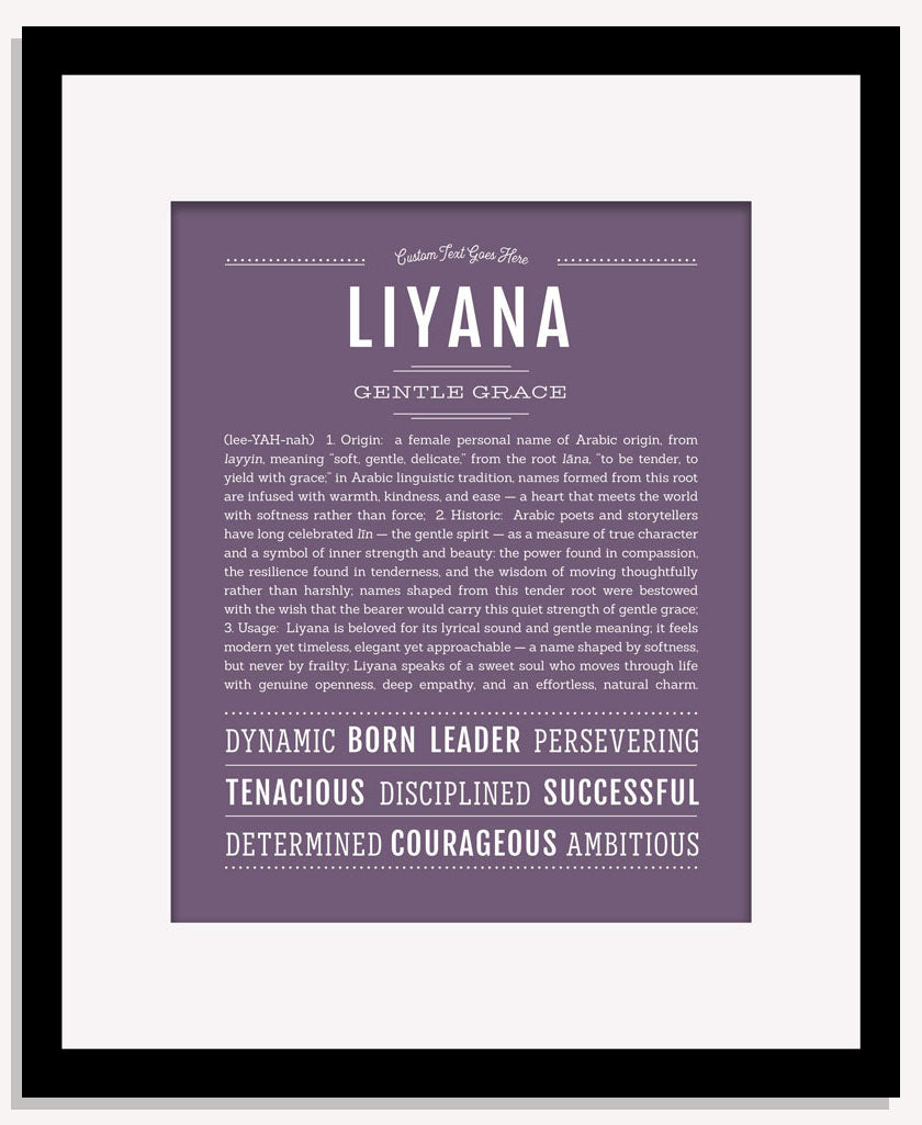 Liyana | Name Art Print